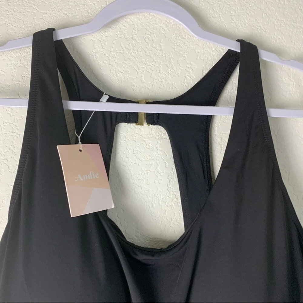 Andie Womens black Catalina one piece swimsuit XXXL